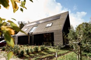 bio-based bouwen met hout skelet en vlas isolatie Brabant